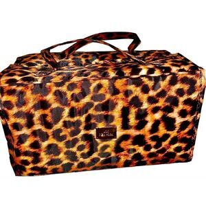 Joy Mangano Iconic Travel Leopard Train Bag